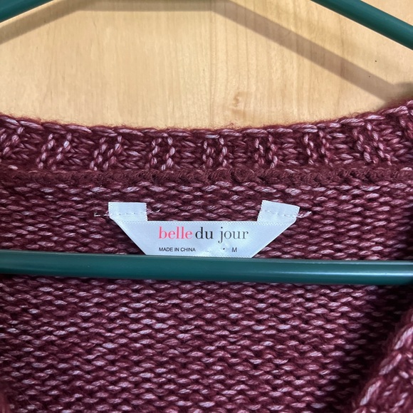 Wine Colored Sweater - Picture 2 of 3